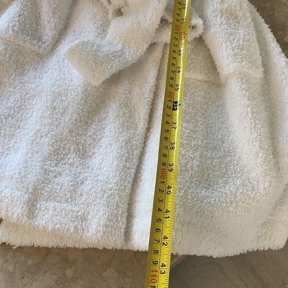 Pottery Barn Teddy Or Sherpa‎ Robe plush size L white cozy soft - Picture 11 of 11